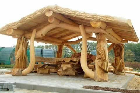 27 idées de gazebos & kiosques de jardin en bois 9