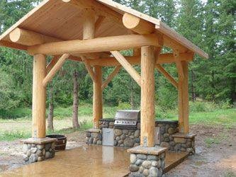 27 idées de gazebos & kiosques de jardin en bois 10