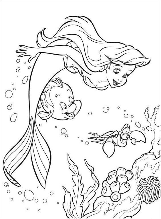 100 Coloriages Sirènes à Imprimer Gratuitement 12