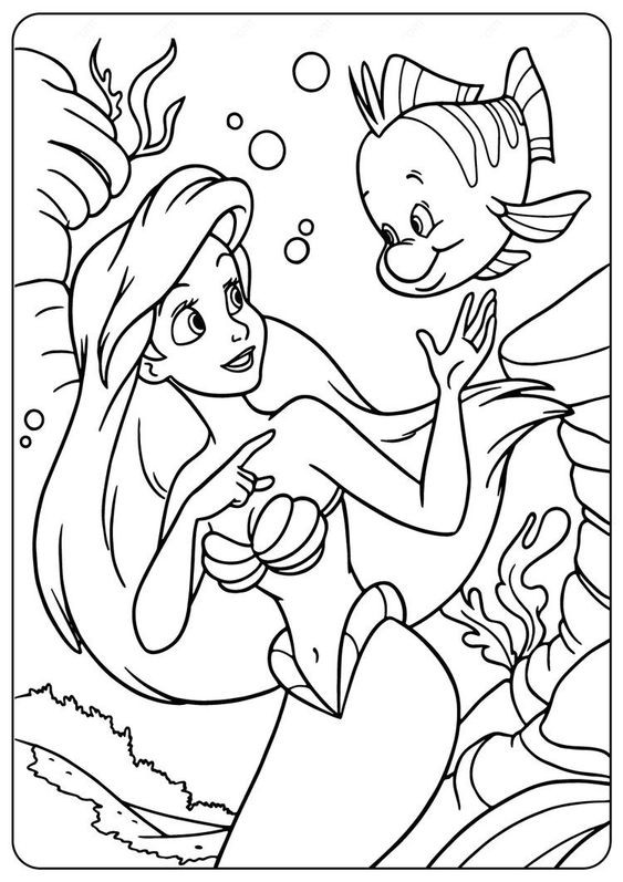 100 Coloriages Sirènes à Imprimer Gratuitement 30