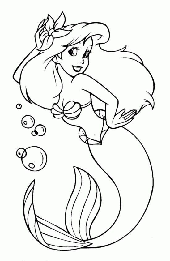 100 Coloriages Sirènes à Imprimer Gratuitement 51