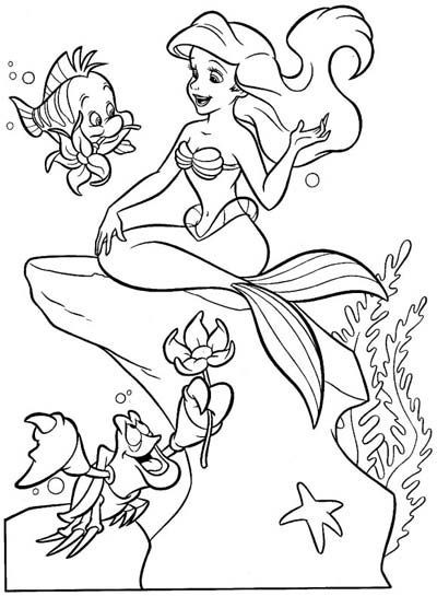 100 Coloriages Sirènes à Imprimer Gratuitement 72