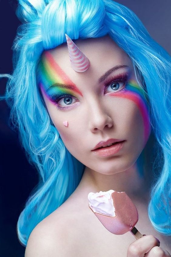 52 top idées de maquillage licorne pour fille