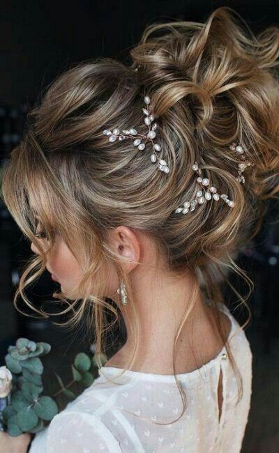 61 top idées de coiffures de chignon de mariage 25