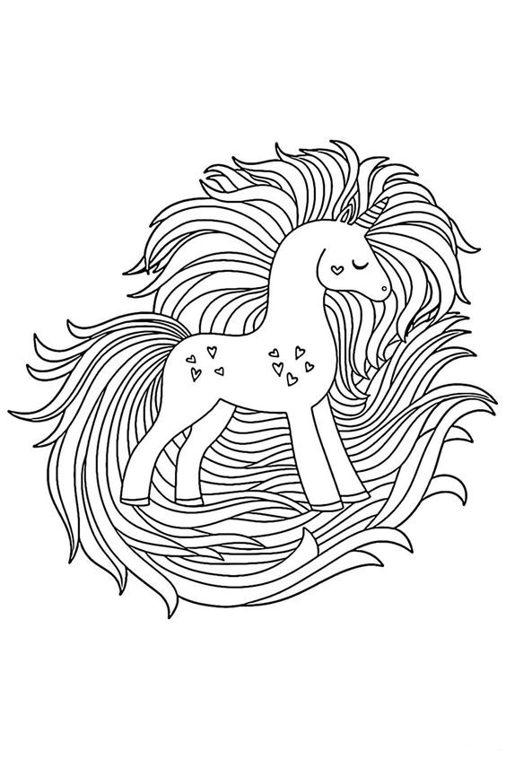 100 Dessins de Coloriage Licorne à Imprimer 5