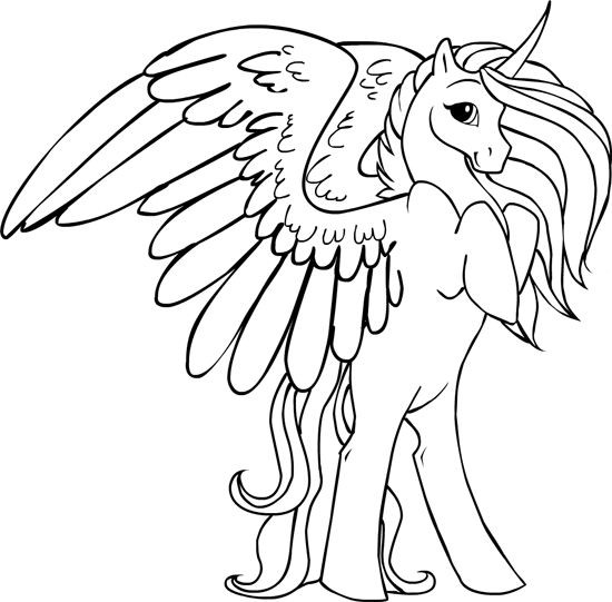 100 Dessins de Coloriage Licorne à Imprimer 7