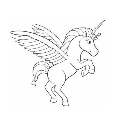 100 Dessins de Coloriage Licorne à Imprimer 8