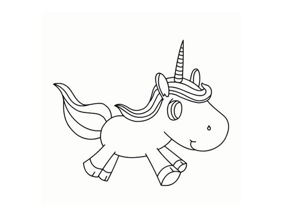 100 Dessins de Coloriage Licorne à Imprimer 10