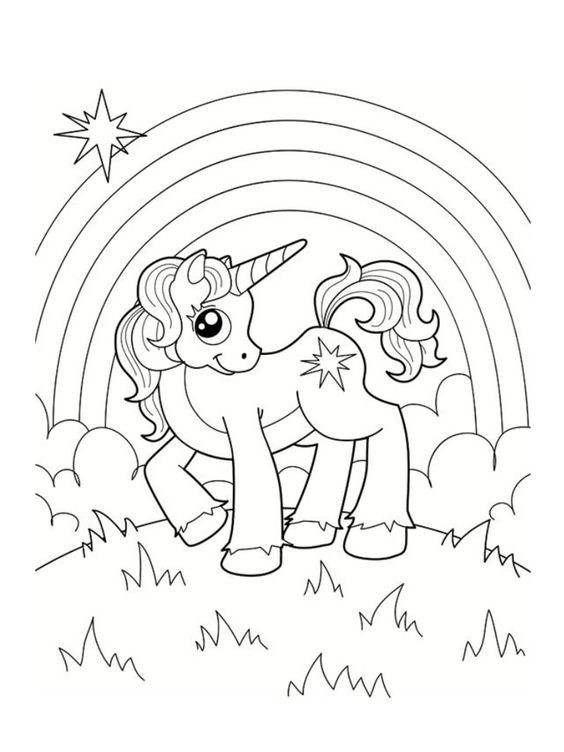 100 Dessins de Coloriage Licorne à Imprimer 17