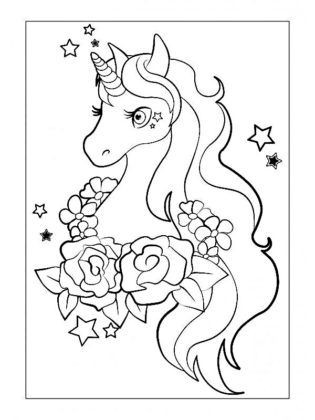 100 Dessins de Coloriage Licorne à Imprimer 19