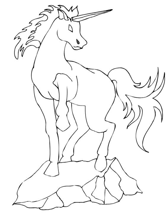 100 Dessins de Coloriage Licorne à Imprimer 21