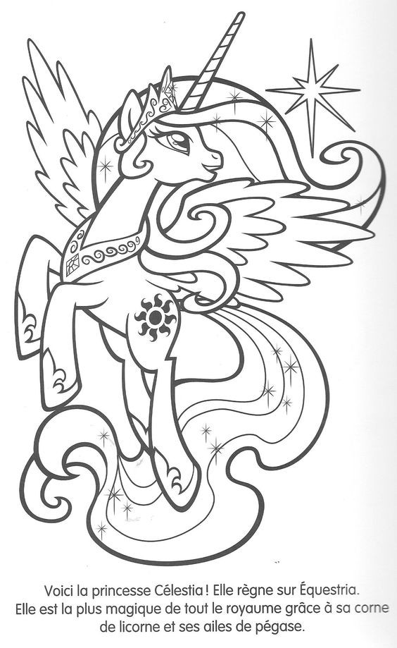 100 Dessins de Coloriage Licorne à Imprimer 30