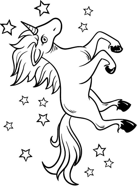 100 Dessins de Coloriage Licorne à Imprimer 35