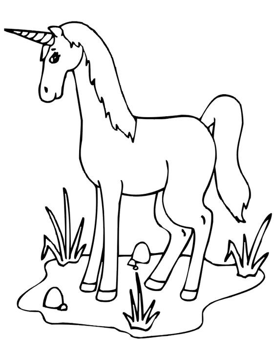 100 Dessins de Coloriage Licorne à Imprimer 36