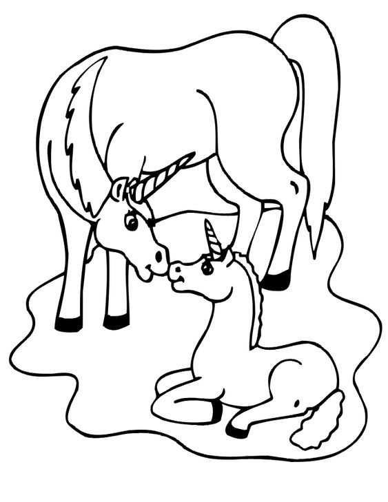 100 Dessins de Coloriage Licorne à Imprimer 39