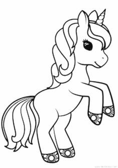 100 Dessins de Coloriage Licorne à Imprimer 44