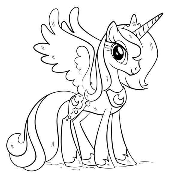 100 Dessins de Coloriage Licorne à Imprimer 46