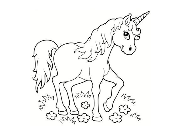 100 Dessins de Coloriage Licorne à Imprimer 47