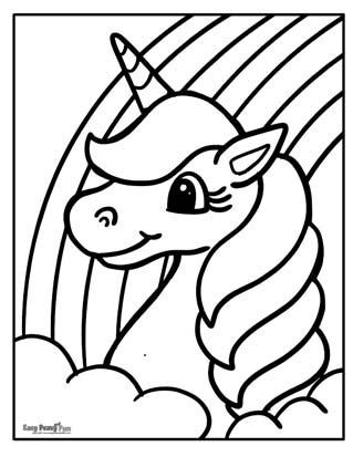 100 Dessins de Coloriage Licorne à Imprimer 52