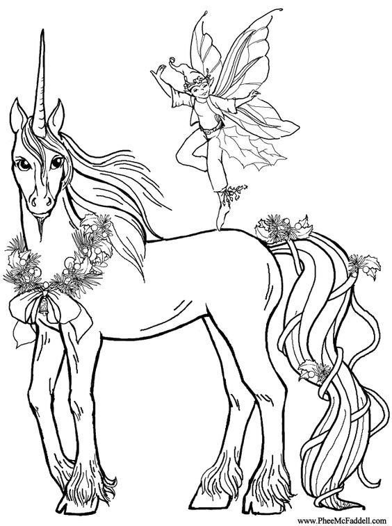 100 Dessins de Coloriage Licorne à Imprimer 54