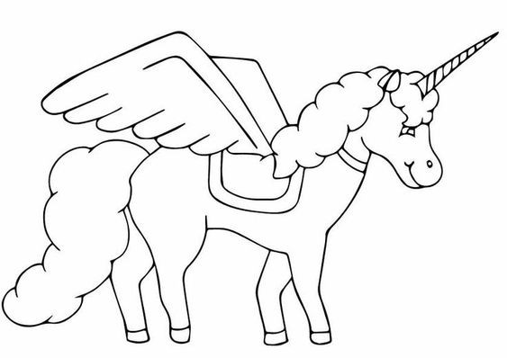 100 Dessins de Coloriage Licorne à Imprimer 55