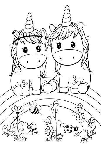 100 Dessins de Coloriage Licorne à Imprimer 56