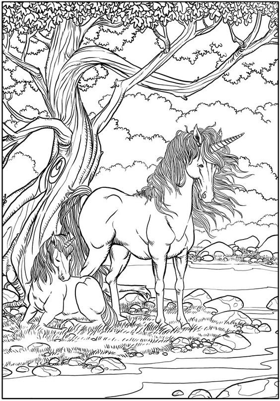 100 Dessins de Coloriage Licorne à Imprimer 59