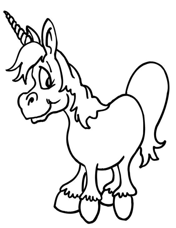 100 Dessins de Coloriage Licorne à Imprimer 66