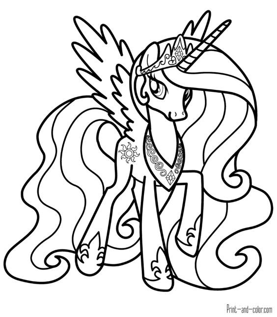 100 Dessins de Coloriage Licorne à Imprimer 74