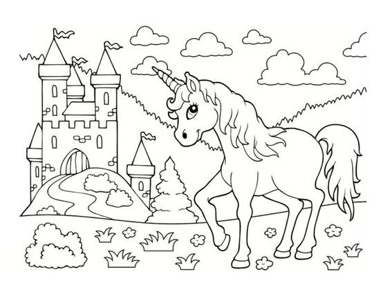 100 Dessins de Coloriage Licorne à Imprimer 78