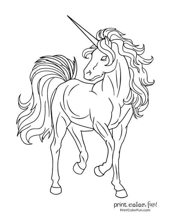 100 Dessins de Coloriage Licorne à Imprimer 83