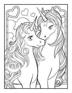 100 Dessins de Coloriage Licorne à Imprimer 92