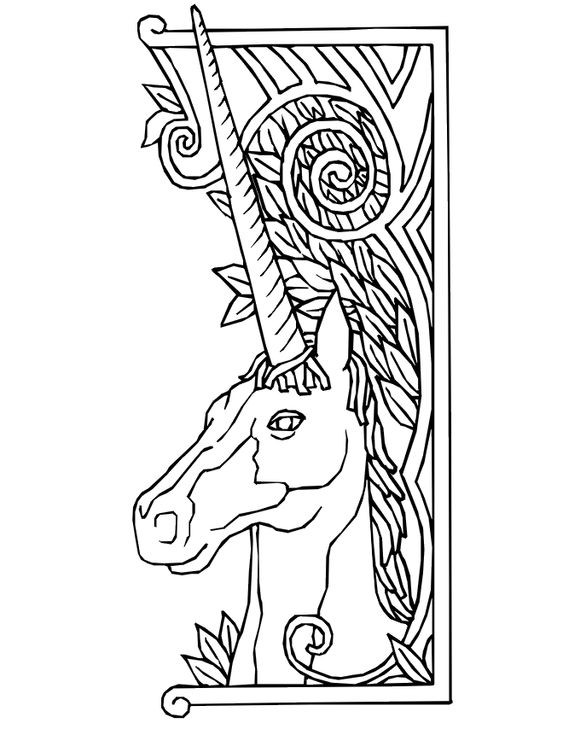 100 Dessins de Coloriage Licorne à Imprimer 96