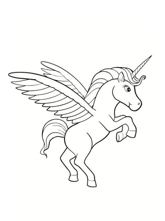 100 Dessins de Coloriage Licorne à Imprimer 97