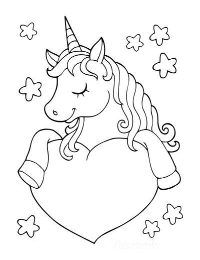 100 Dessins de Coloriage Licorne à Imprimer 98