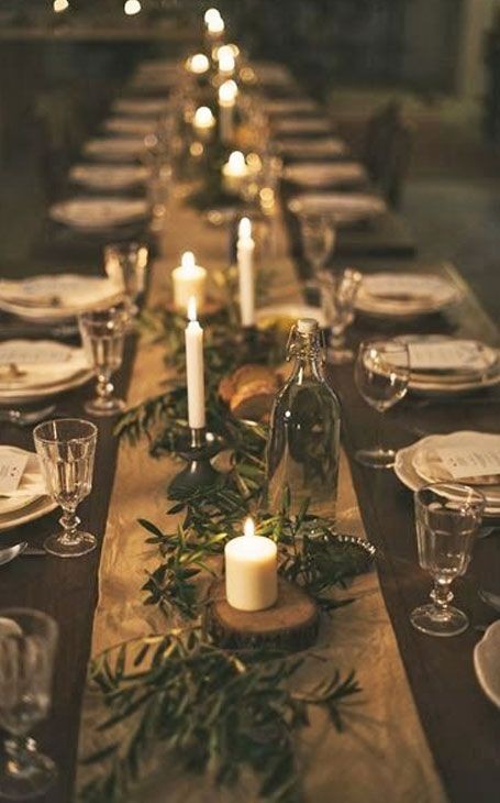 28 Décorations de tables de Noël naturelles à faire soi-même 9