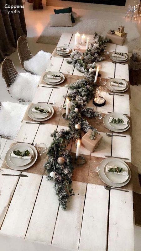 28 Décorations de tables de Noël naturelles à faire soi-même 12