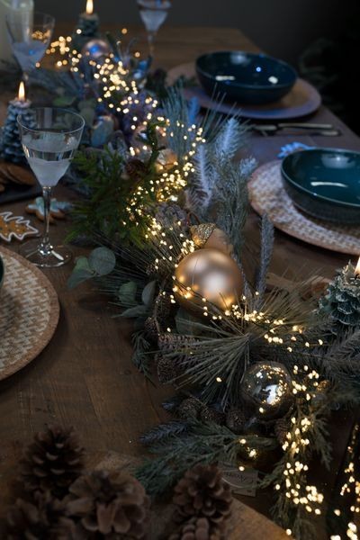 28 Décorations de tables de Noël naturelles à faire soi-même 20