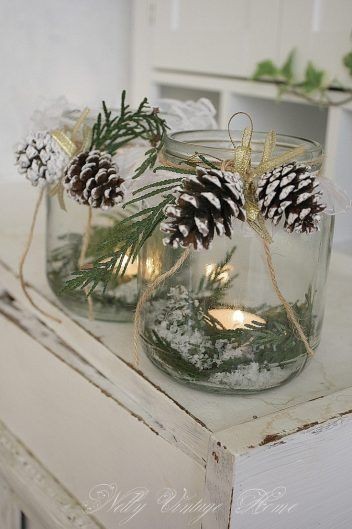 28 Décorations de tables de Noël naturelles à faire soi-même 6