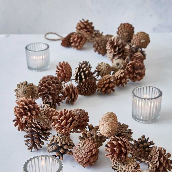 28 Décorations de tables de Noël naturelles à faire soi-même 7