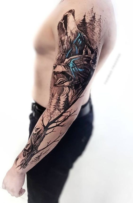 25 top idées de tatouages loup viking 1