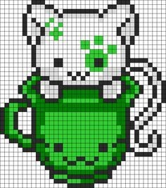 42 top idées de pixel art chat 1