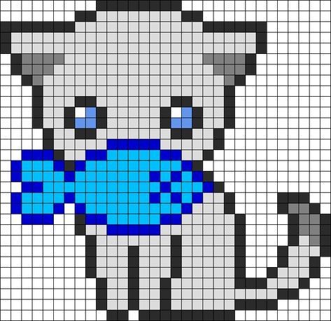 42 top idées de pixel art chat 14