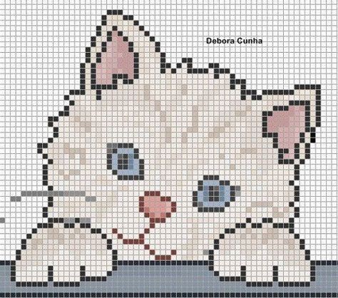 42 top idées de pixel art chat 15