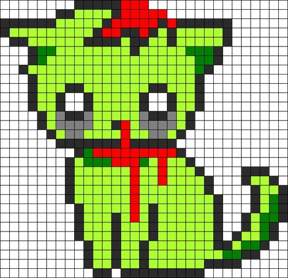 42 top idées de pixel art chat 18