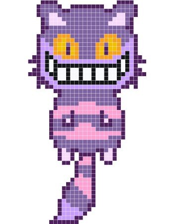 42 top idées de pixel art chat 26