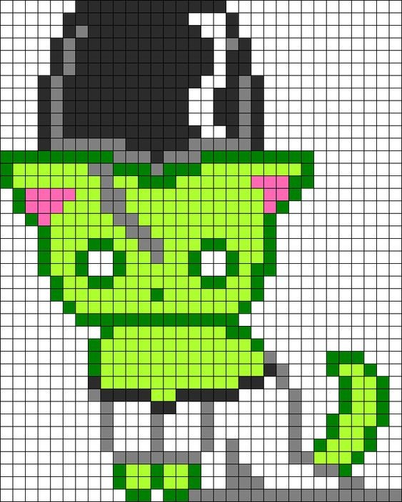 42 top idées de pixel art chat 37