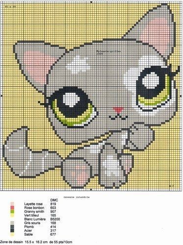 42 top idées de pixel art chat 38