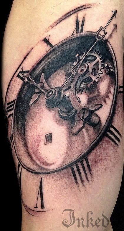 30 top idées de tatouage horloge date de naissance 9