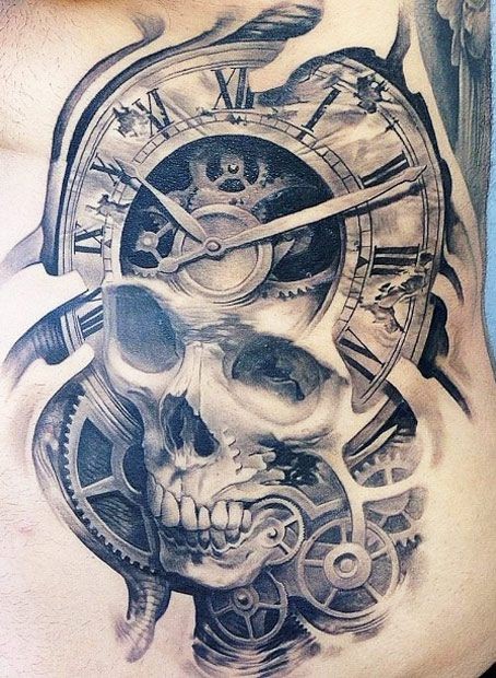 30 top idées de tatouage horloge date de naissance 12